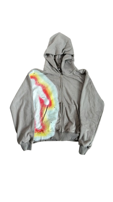 Euphoria zip up “Stone Grey”