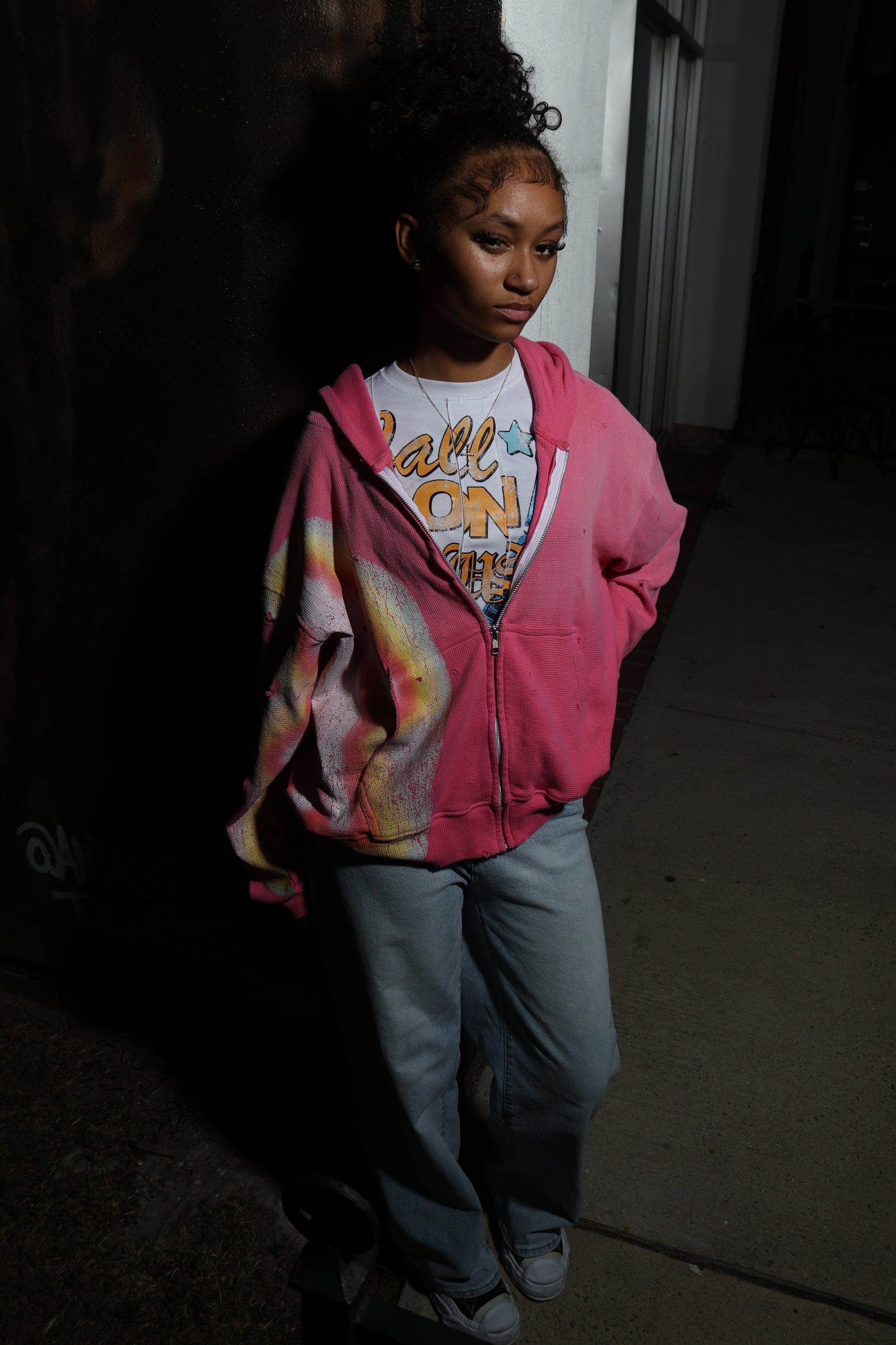 Euphoria zip up “Pink”